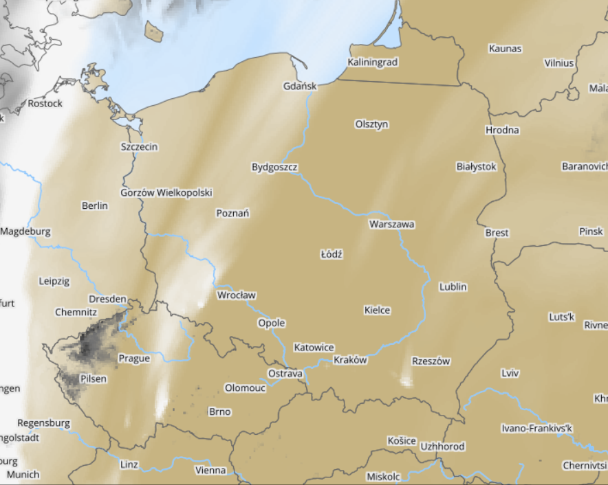 Pogoda. Prognoza zachmurzenia nad Polską w sobotę - model UMPL