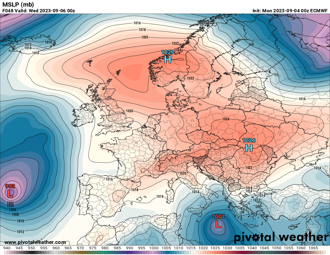 Pogoda: wysokie ciśnienie nad Europą